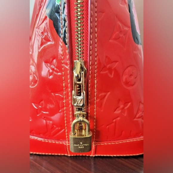 RARE & COLLECTIBLE: Louis Vuitton Limited Edition Stephen Sprouse Roses Alma GM - Picture 14 of 15